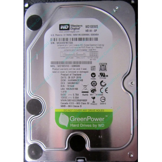 Б/У жёсткий диск 1Tb Western Digital WD10EVVS Green (WD AV-GP 1000 GB) 5400 rpm SATA (Челябинск)
